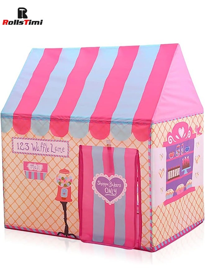 Girls Indoor Outdoor Play Tents Palace Tents Kids Ice Cream and Bakery Shop Playhouse