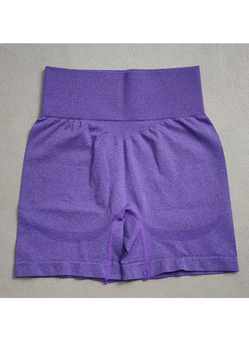 Yoga Tight Fitting Stretch Soft Pants Purple