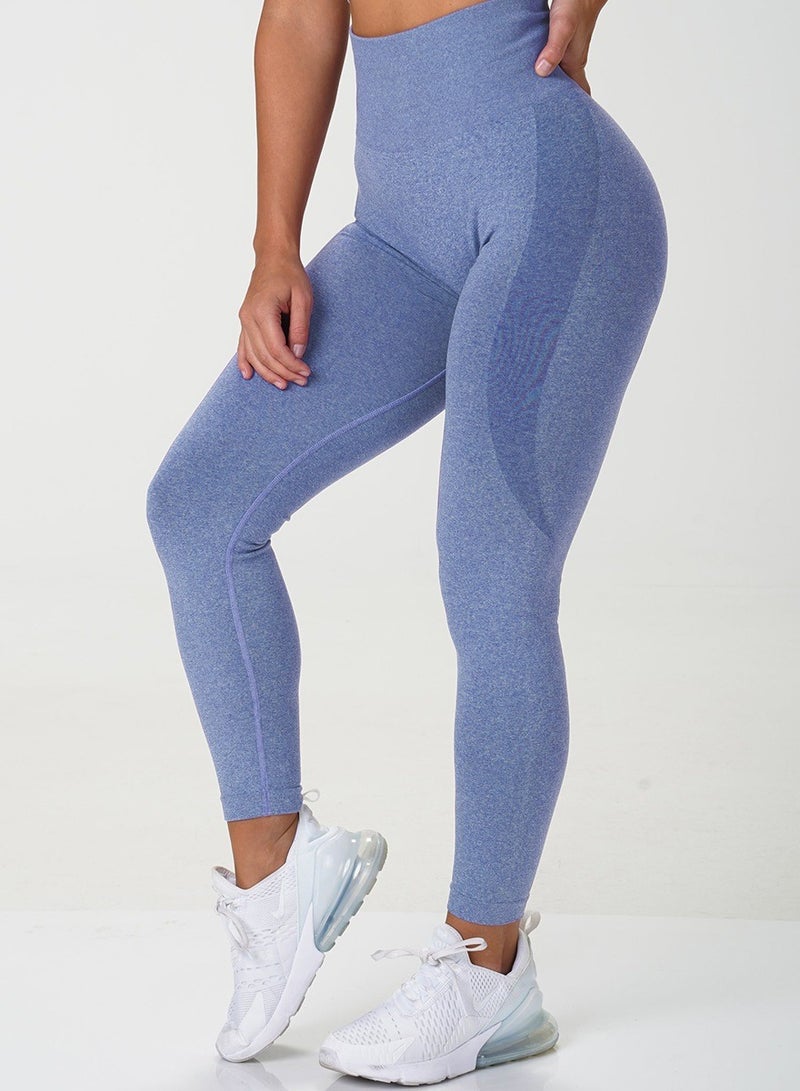 Yoga Tight Fitting Stretch Soft Pants Blue