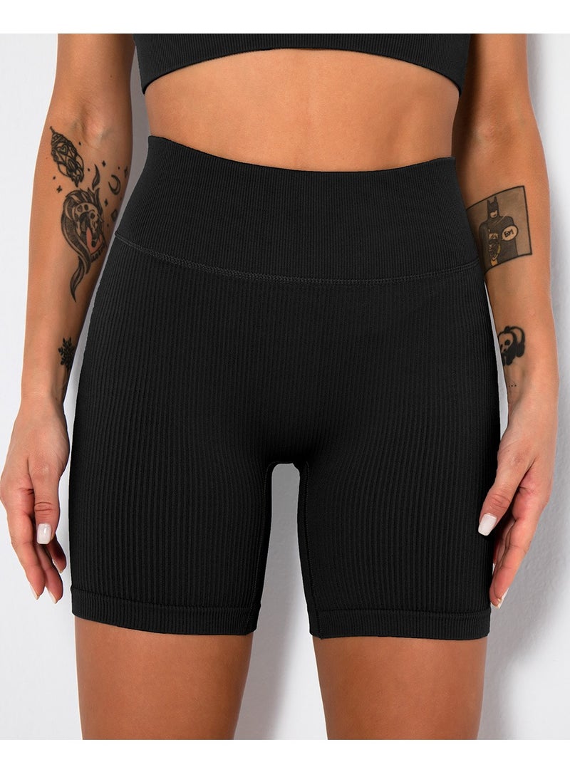 Yoga Tight Fitting Stretch Soft Pants Black