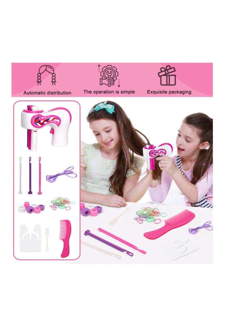 Automatic Hair Braiding Tool, Electric Hair Braider Hair Braiding Machine, Fashion Salon Toy Kits, Suitable for Kids Teen Girls DIY Hair Styling Salon Toy Kit, Batteries Not Included