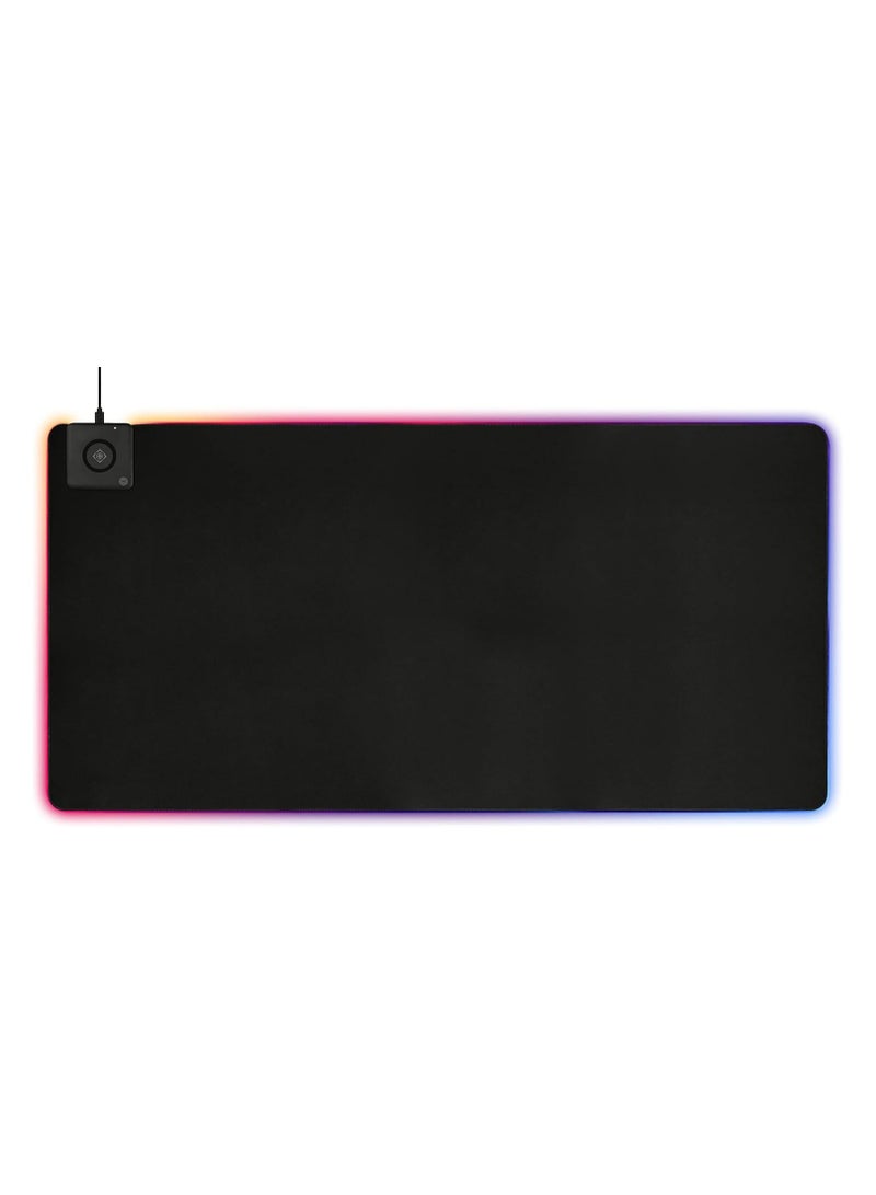 DELTACO RGB Mousepad with 10W Fast Wireless Charging & Extra Large Neoprene Surface