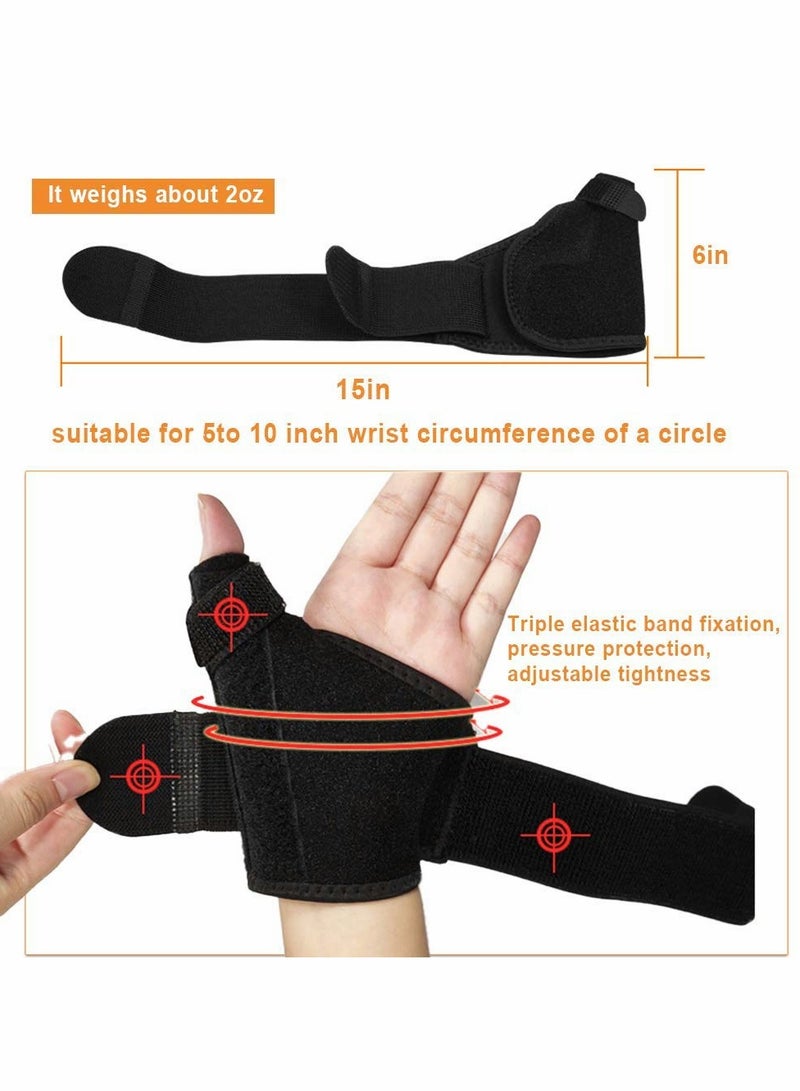 Wrist Brace for Carpal Tunnel, 1 Pack Adjustable Thumb Wrist Support Brace for Sports Protecting/Tendonitis Pain Relief, Splint Wrist Brace Day Night Support for Women Men