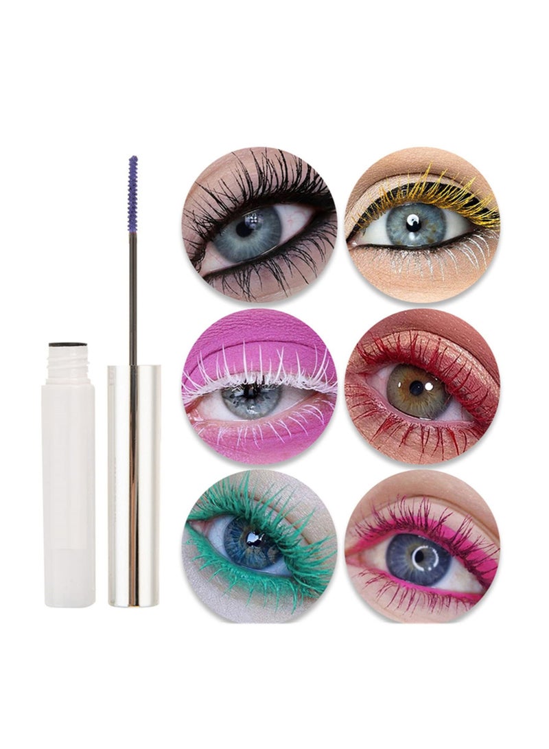 Colorful Waterproof Mascara for Eyelashes Set, Mascara for eyelashes Long lasting Fiber Lash Mascara for Women Eye Makeup