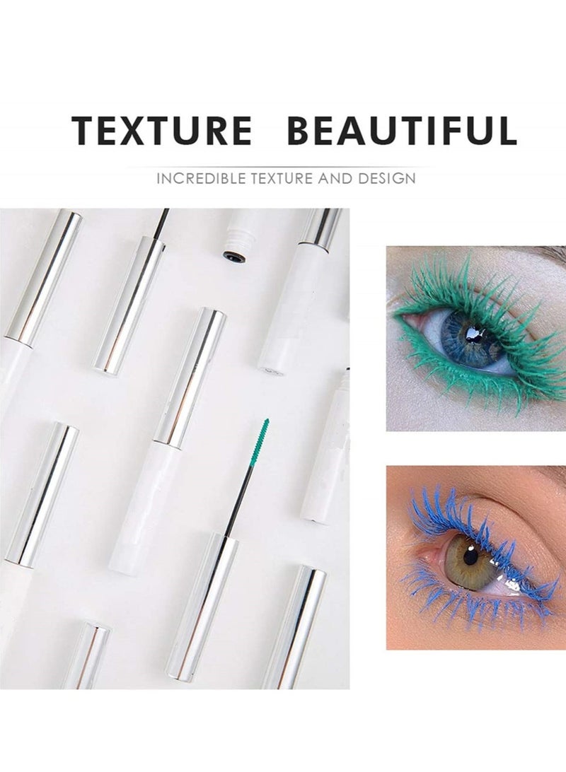 Colorful Waterproof Mascara for Eyelashes Set, Mascara for eyelashes Long lasting Fiber Lash Mascara for Women Eye Makeup