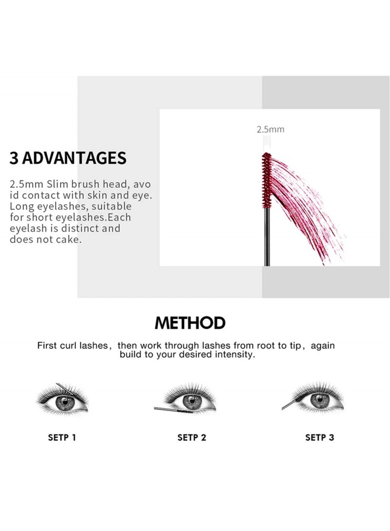 Colorful Waterproof Mascara for Eyelashes Set, Mascara for eyelashes Long lasting Fiber Lash Mascara for Women Eye Makeup