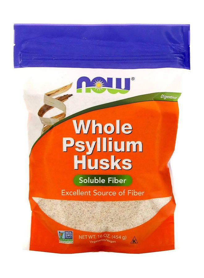 Now Whole Psyllium Husk Soluble Fiber Powder 454 g