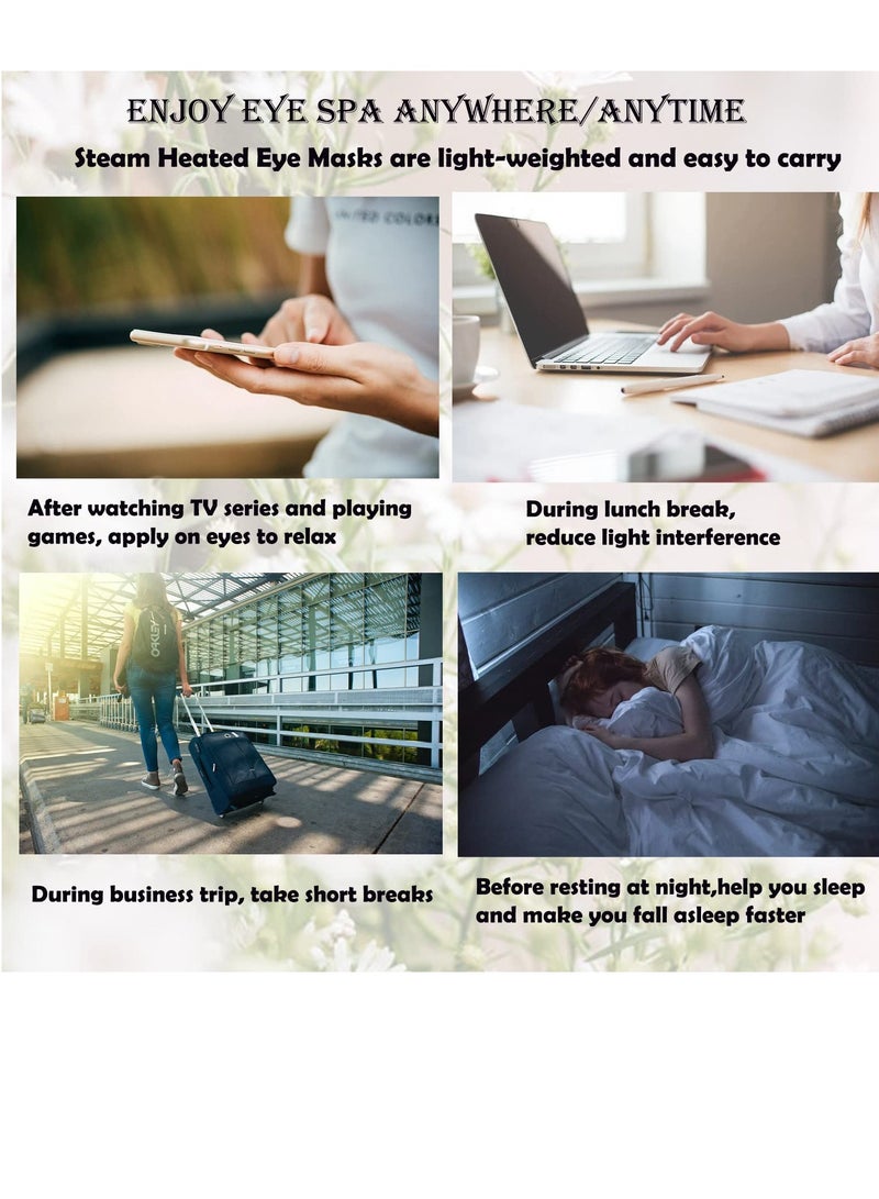 Steam Eye Mask, 10 Packs Hot Steam Eye SPA Mask