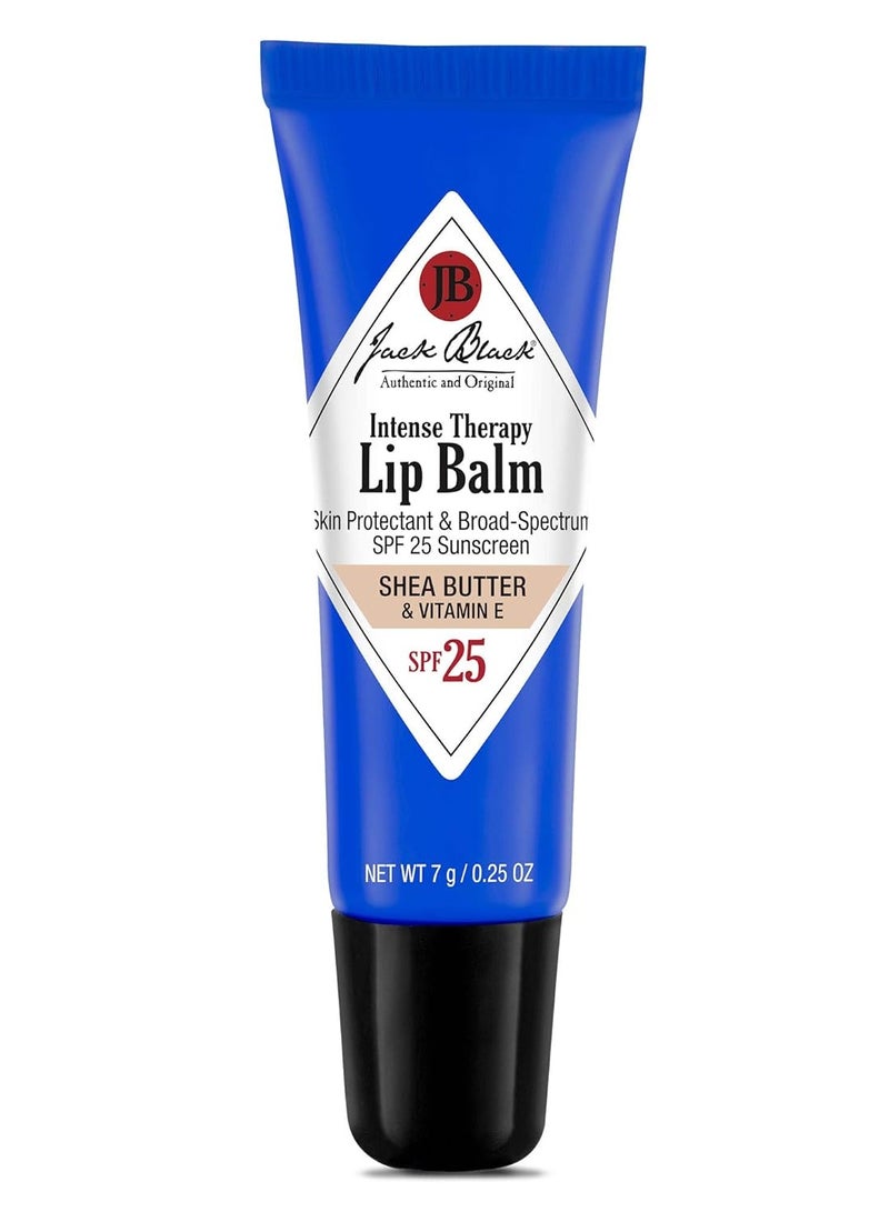 Jack Black Intense Therapy Lip Balm, SPF 25 Sun Protection, Lip Moisturizer, Hydrating Lip Balm with SPF, Long Lasting Treatment