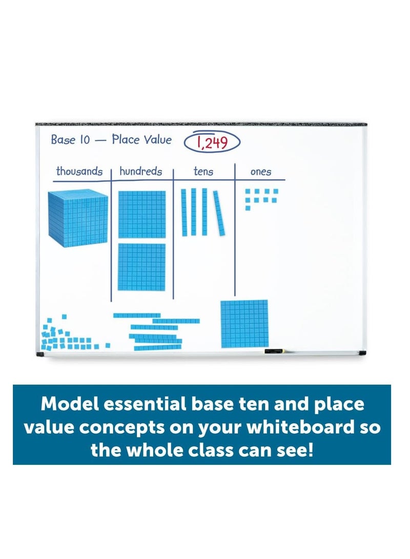 Magnetic Math Marvel: Giant Base Ten Set by Learning Resources