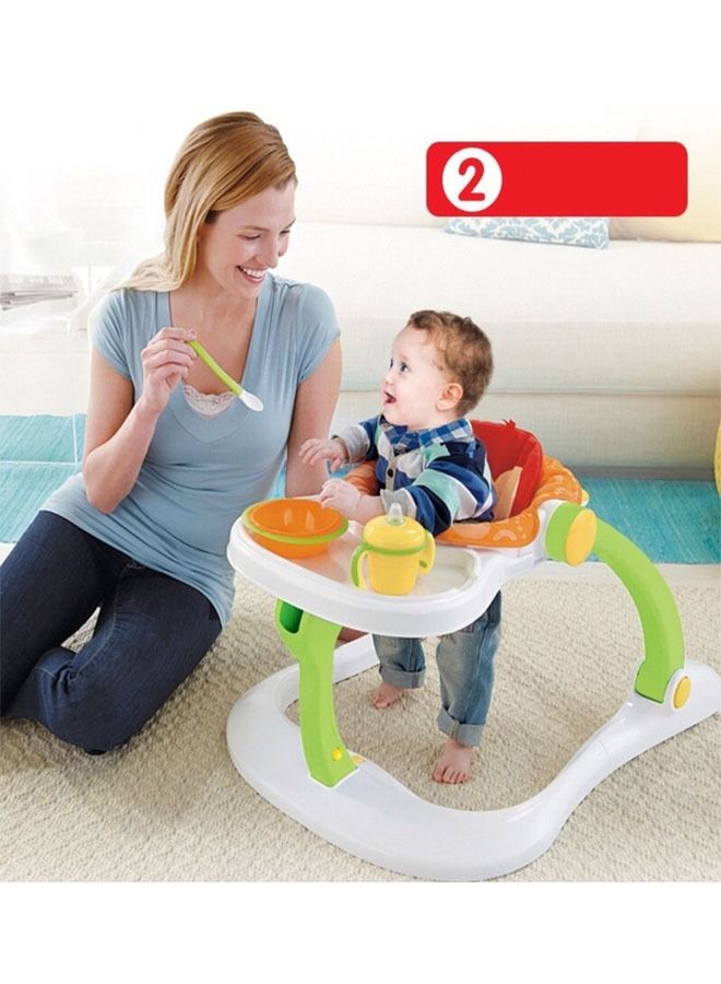 4 in 1 Activity Walker With Seat And Jumper Along With Lights Melodies And Interactive Toys For Babies And Toddlers