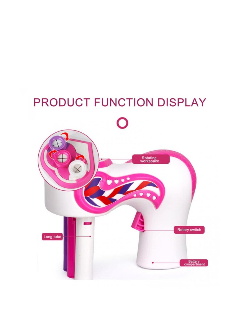 Automatic Hair Braiding Tool, Electric Hair Braider Hair Braiding Machine, Fashion Salon Toy Kits, Suitable for Kids Teen Girls DIY Hair Styling Salon Toy Kit, Batteries Not Included