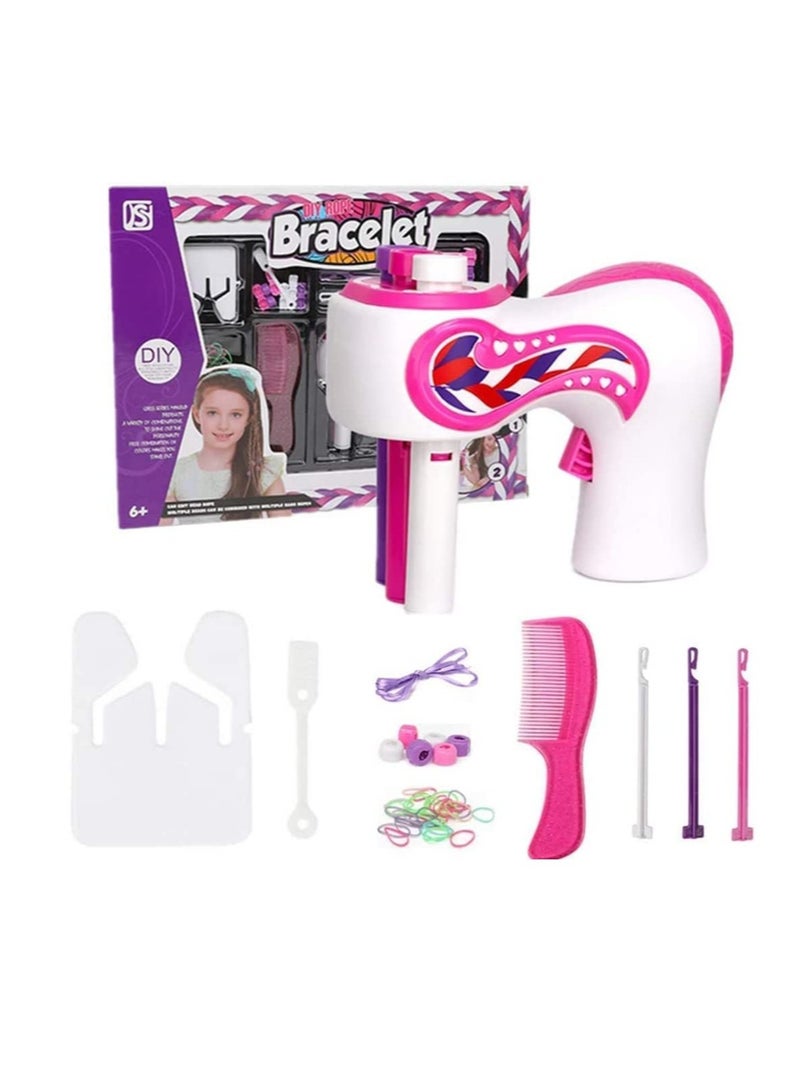 Automatic Hair Braiding Tool, Electric Hair Braider Hair Braiding Machine, Fashion Salon Toy Kits, Suitable for Kids Teen Girls DIY Hair Styling Salon Toy Kit, Batteries Not Included