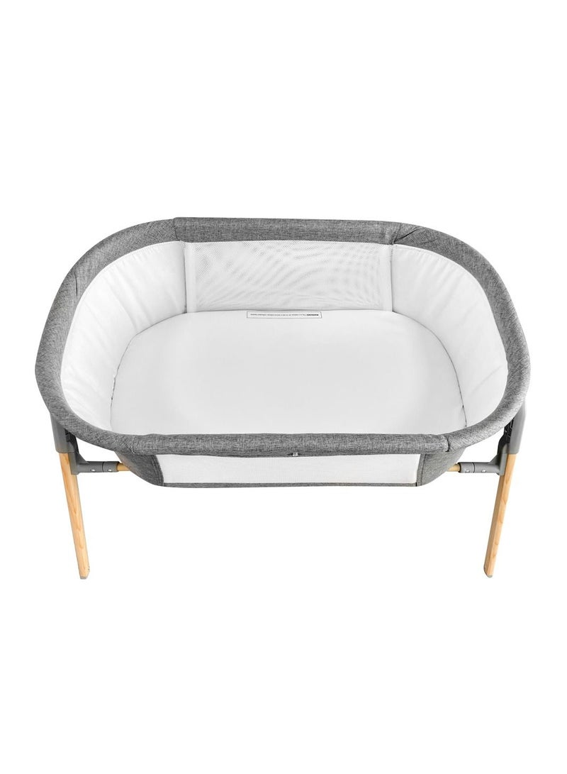 3 - In - 1 Baby Rocker Bassinet , Infant Crib With Mosquito Net - Grey