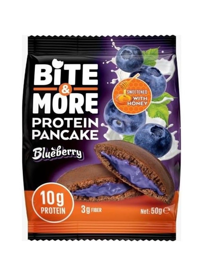 Bite And More Protein Pancake Blueberry Flavor 50g Pack of 12