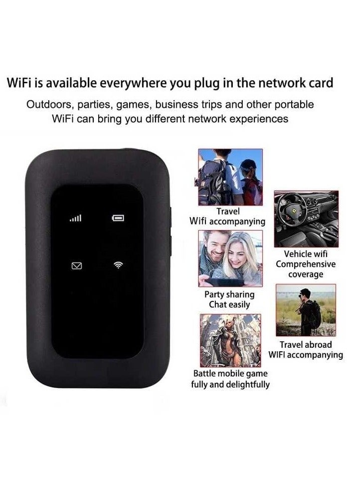 Portable USB 4G Plus LTE-Advanced Mobile Hotspot Router MF680s, 4G USB Modem WiFi Router 150Mbps with SIM Card Slot Hotspot Pocket Mobile WiFi