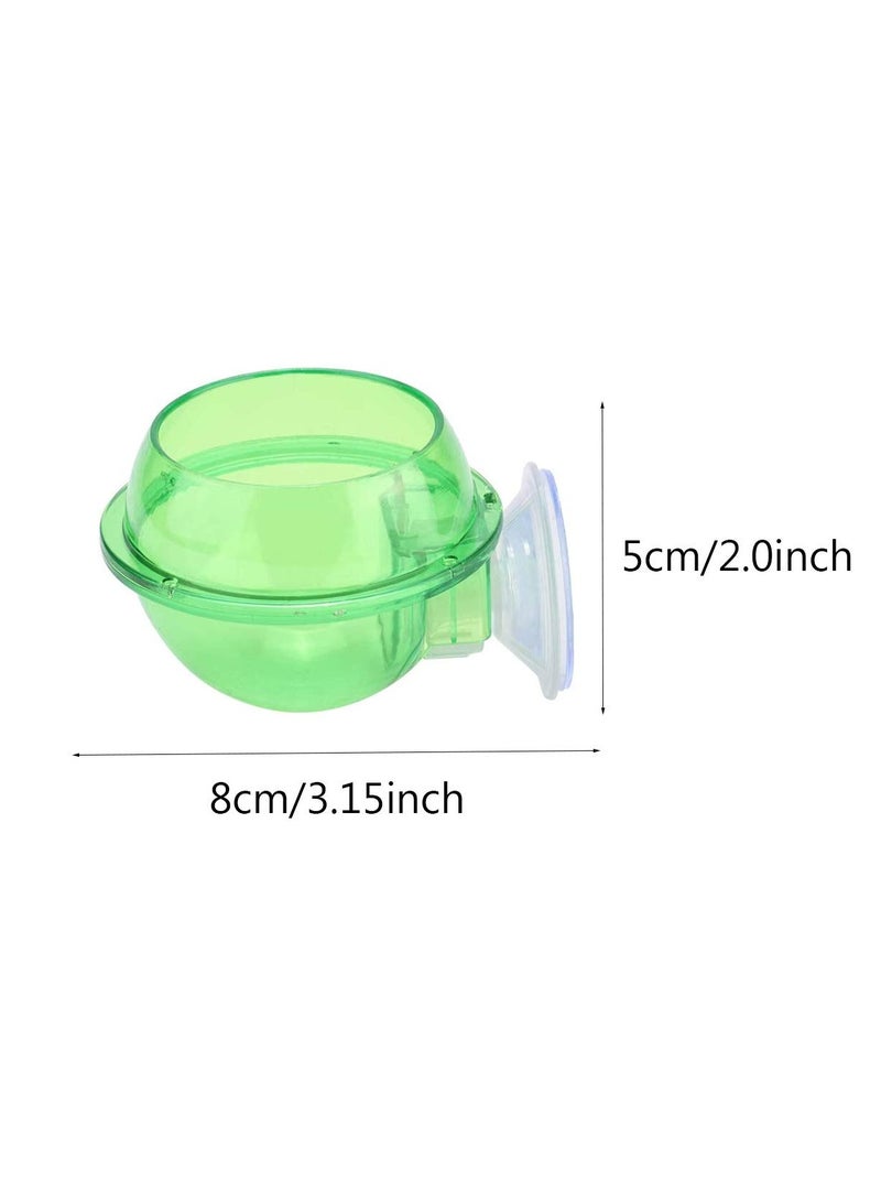 Reptile Food Water Bowl, 2 Pieces Reptile Feeding Bowl Reptile Feeder Suction Cup,for Small Animal Feeding Anti-Escape Lizard Chameleon Gecko, for Lizard Or Other Small Pet Amphibian Feeder