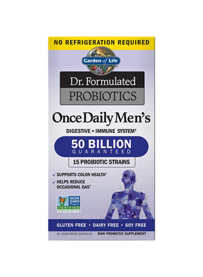 Dr. Formulated Probiotics Once Daily Men’s 50 Billion – 30 Capsules