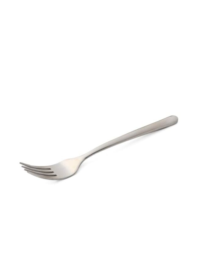 12pcs Cutlery Set, 18/10 Stainless Steel, Flatware Set, 12pcs Dinner Fork, Matte Silver, for Home Kitchen, Matte Polished - Dishwasher Safe