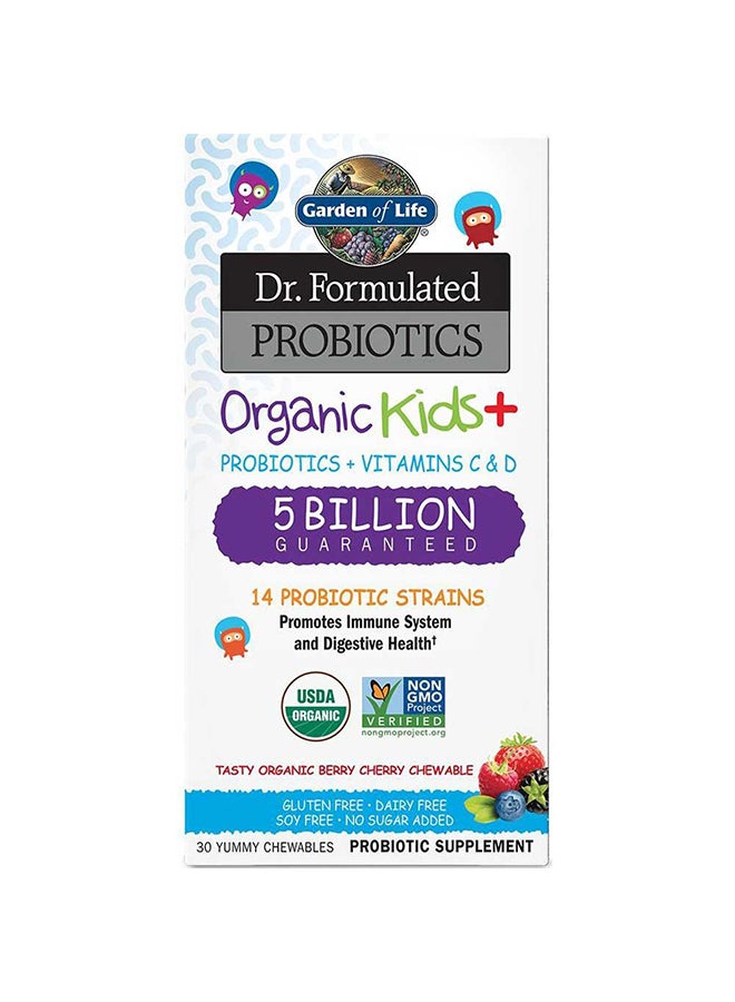 Dr. Formulated Probiotics Organic Chewables - 30 Capsules