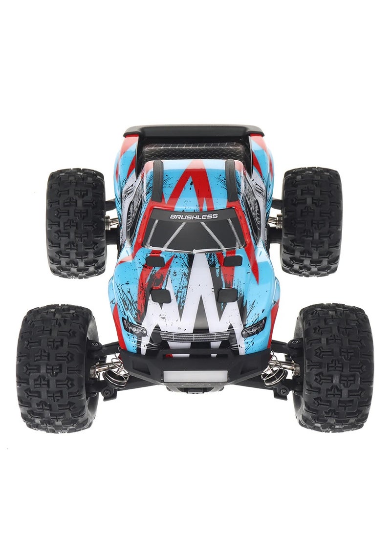 MJX Hyper GO 16208 Brushless Rc Hobby Gradetruck 1:16 Scale Radio Controlled Off-Roader Electronic Monster Rtr All Terrain-Blue