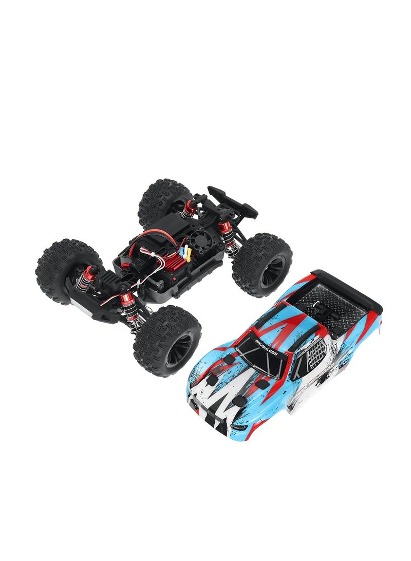 MJX Hyper GO 16208 Brushless Rc Hobby Gradetruck 1:16 Scale Radio Controlled Off-Roader Electronic Monster Rtr All Terrain-Blue