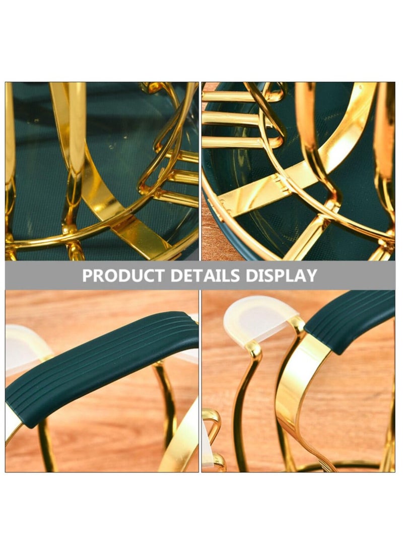 Metal Mug Tree Holder Stand for Counter 6 Hooks Coffee Cup Display Hanger Rack Organizer Coffee Mug Cup Rack Dishes Organizer for Kitchen Cabinet Cafe Golden
