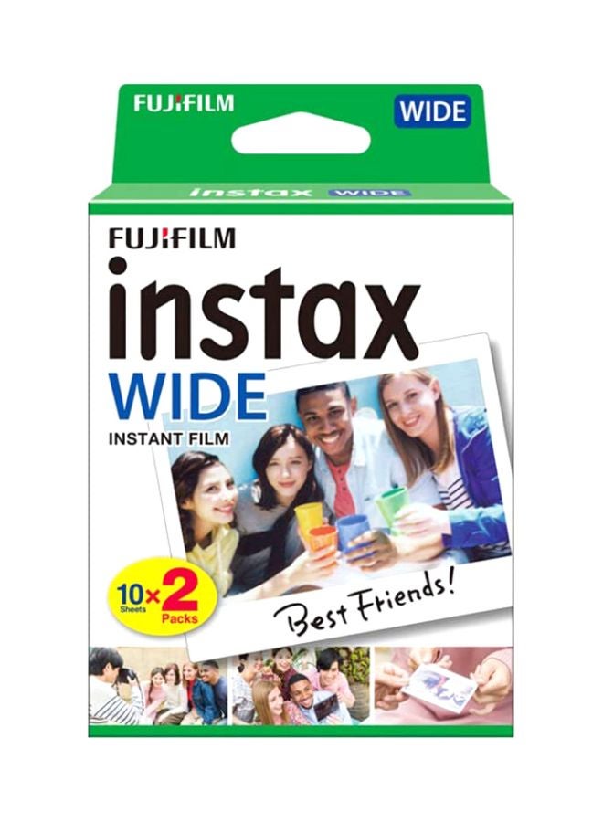 Instant Film Photo Paper For Instax WIDE -  10 Sheets White