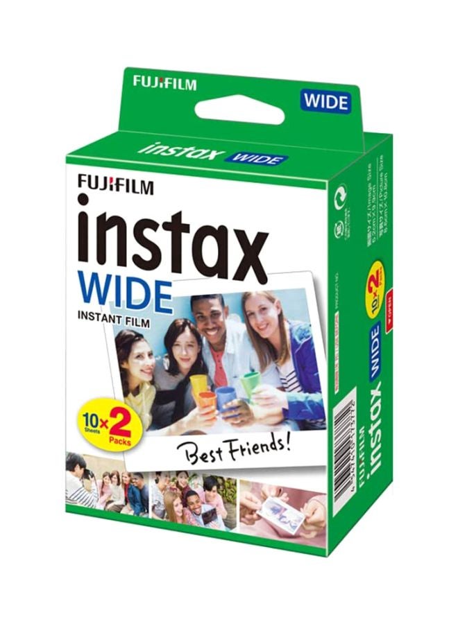 Instant Film Photo Paper For Instax WIDE -  10 Sheets White