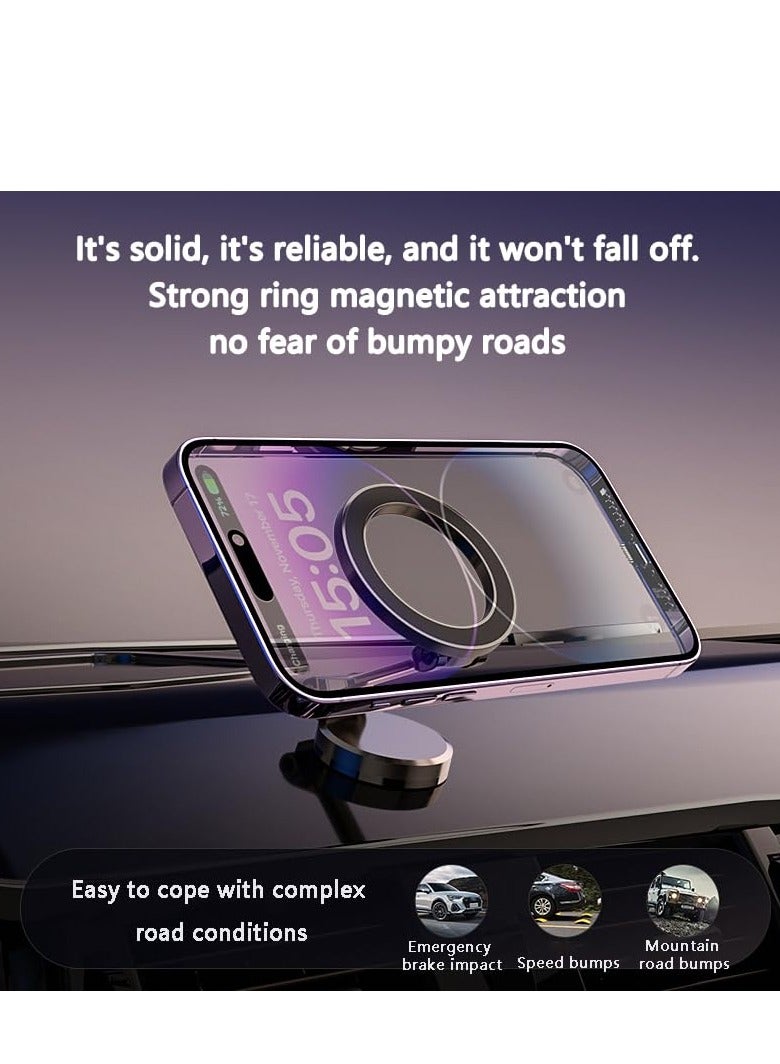 Magnetic Car Phone Holder, Air Vent Magnetic Charger Car Mount,  Adjustable Phone Mount for Car, Suitable for iPhone 14/13/12 Pro Max Plus Mini& MagSafe Case (Grey)