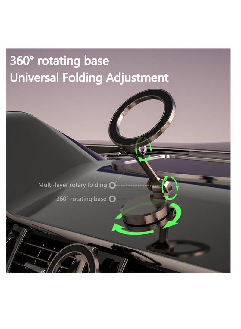 Magnetic Car Phone Holder, Air Vent Magnetic Charger Car Mount,  Adjustable Phone Mount for Car, Suitable for iPhone 14/13/12 Pro Max Plus Mini& MagSafe Case (Grey)