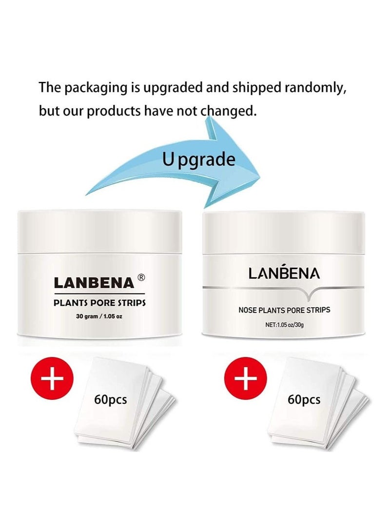 Lanbena Blackhead Remover Mask Charcoal Mask Peel off Mask Facial Pore Cleanser Purifying Face Mask Nose strips