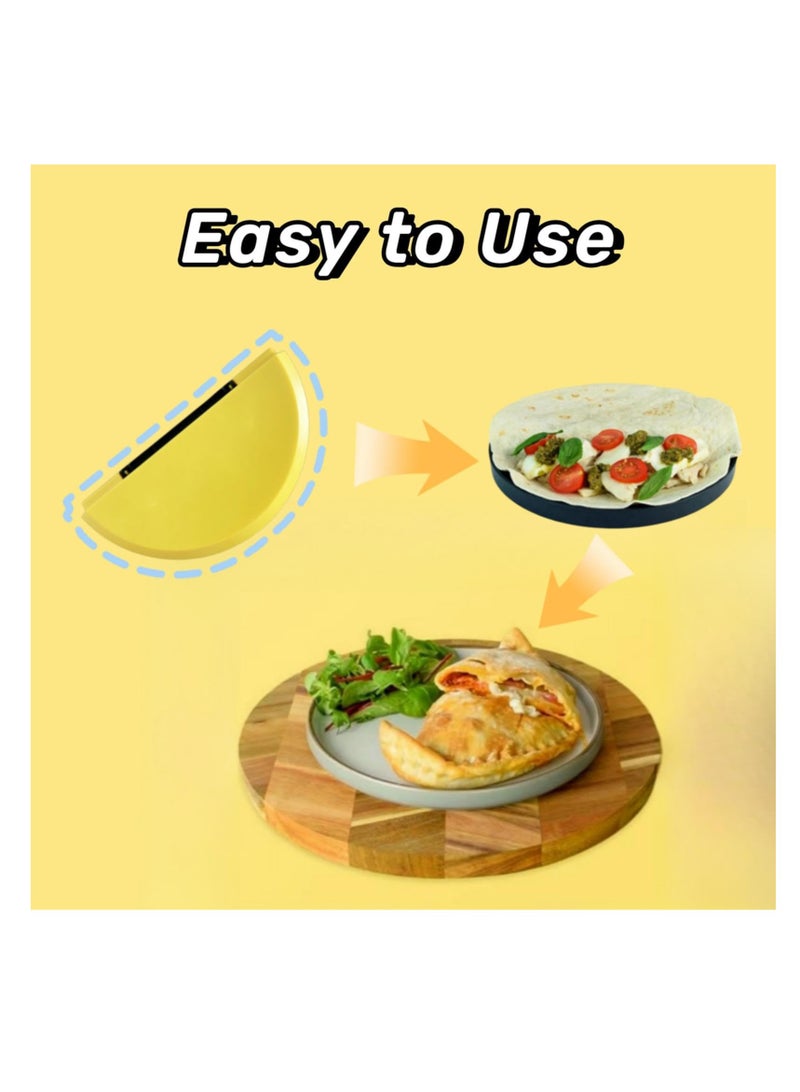 Empanada Maker Press, Empanada Dough Press Machine, Burrito Wraps Making Press Machine, Pastry Edge Decorator Tool, Cooking Gadget for Calzones, Burritos, Kebabs, Pasties, Enchiladas