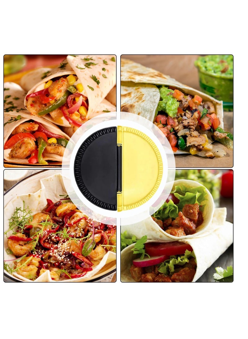 Empanada Maker Press, Empanada Dough Press Machine, Burrito Wraps Making Press Machine, Pastry Edge Decorator Tool, Cooking Gadget for Calzones, Burritos, Kebabs, Pasties, Enchiladas