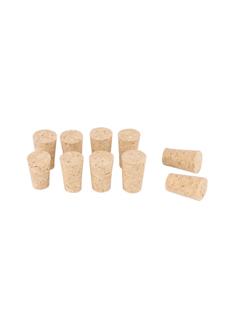 Tapered Corks, 50 Pcs Natural Tapered Corks, Wine Corks, Reusable Straight Wine Corks Stopper,  22 * 18 * 35mm Wooden Wine / Beer Bottle Stopper, Premium Corks, for Wine Making Craft