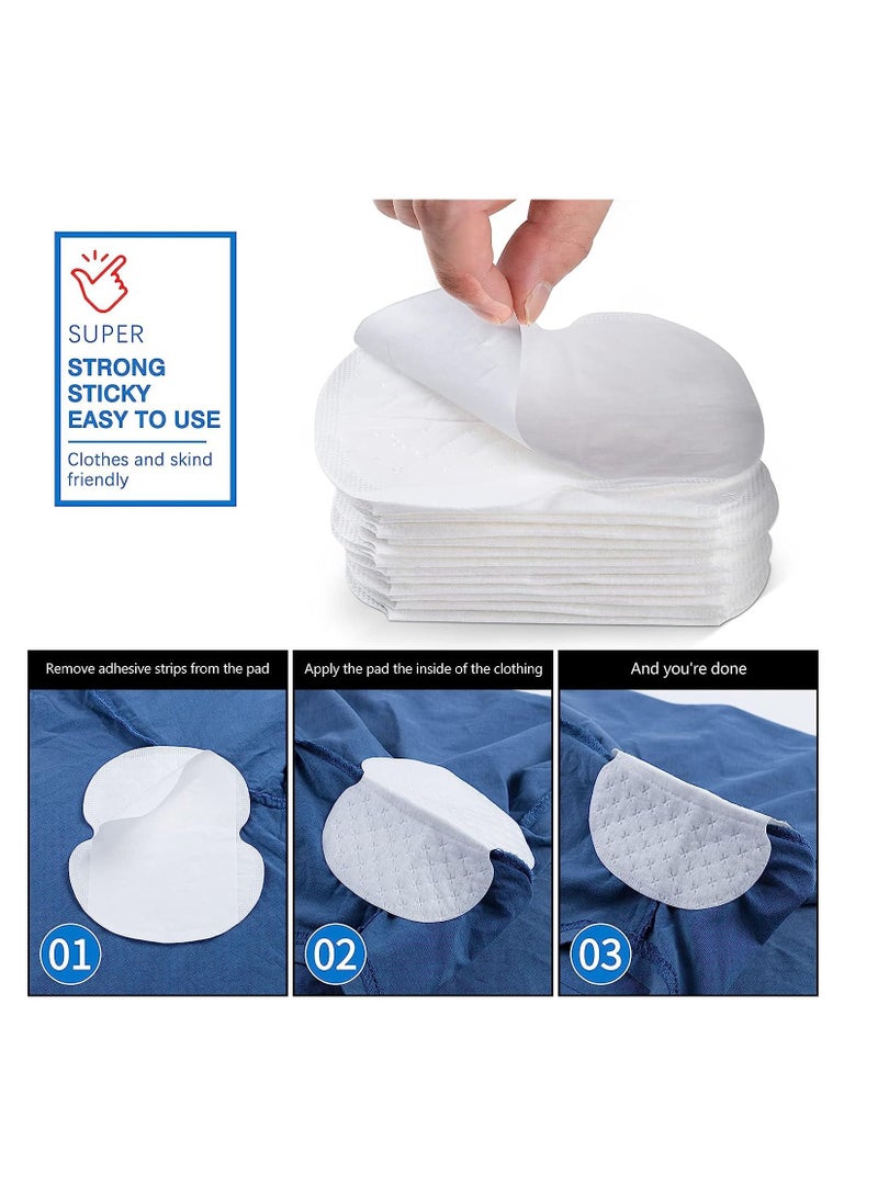 Underarm Sweat Pads,(100 Packs)premium quality Fight Hyperhidrosis for Men and Women Comfortable Unflavored, Non Visible, Extra Adhesive, Disposable Non Sweat Armpit Protection