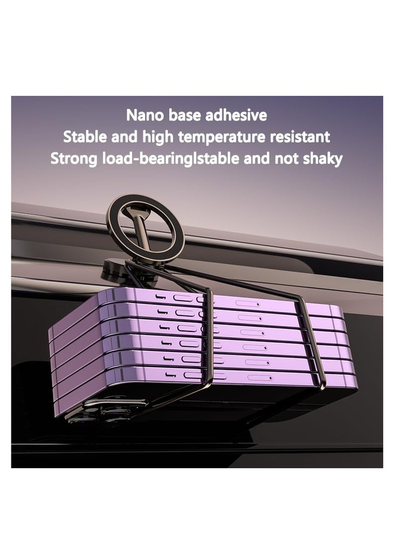 Magnetic Car Phone Holder, Air Vent Magnetic Charger Car Mount,  Adjustable Phone Mount for Car, Suitable for iPhone 14/13/12 Pro Max Plus Mini& MagSafe Case (Grey)