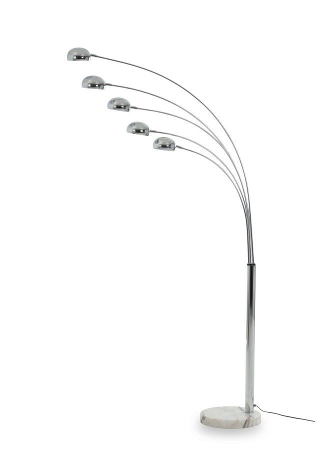 Austin Metal Floor Lamp Silver