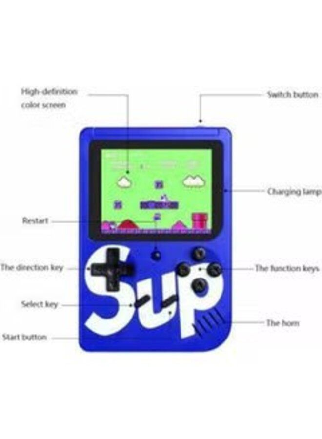 SUP Game Box Plus 400 in 1 Retro Games UPGRADED VERSION mini Portable Console (Blue)
