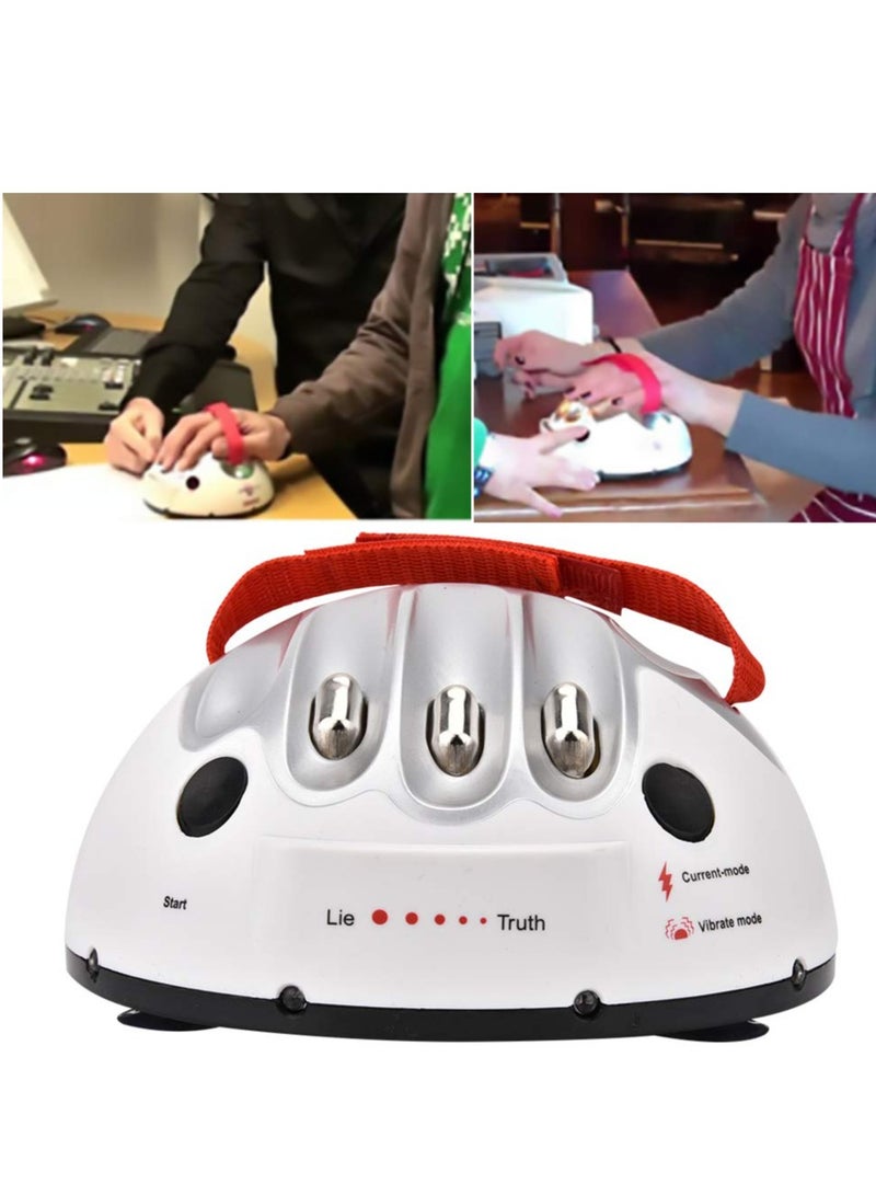 Micro Electric Shock Lie Detector, Finger Lie Detector Test Detector, Truth Or Dare Party Game Novelty Analyzer Consoles, Suitable for Having Fun with Your Friends, Families