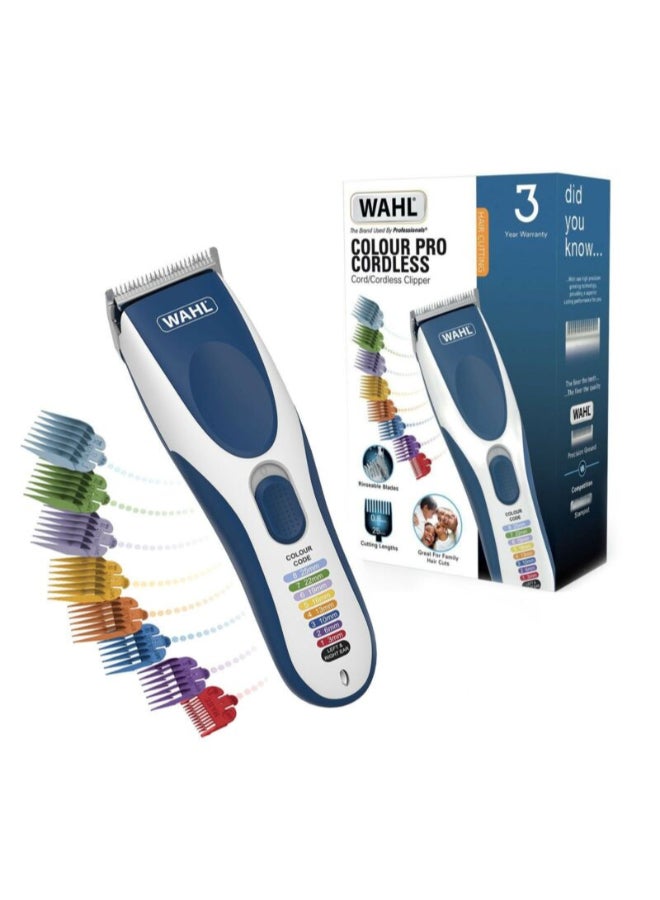 Pro Colour Coded Haircutting Kit White/Blue