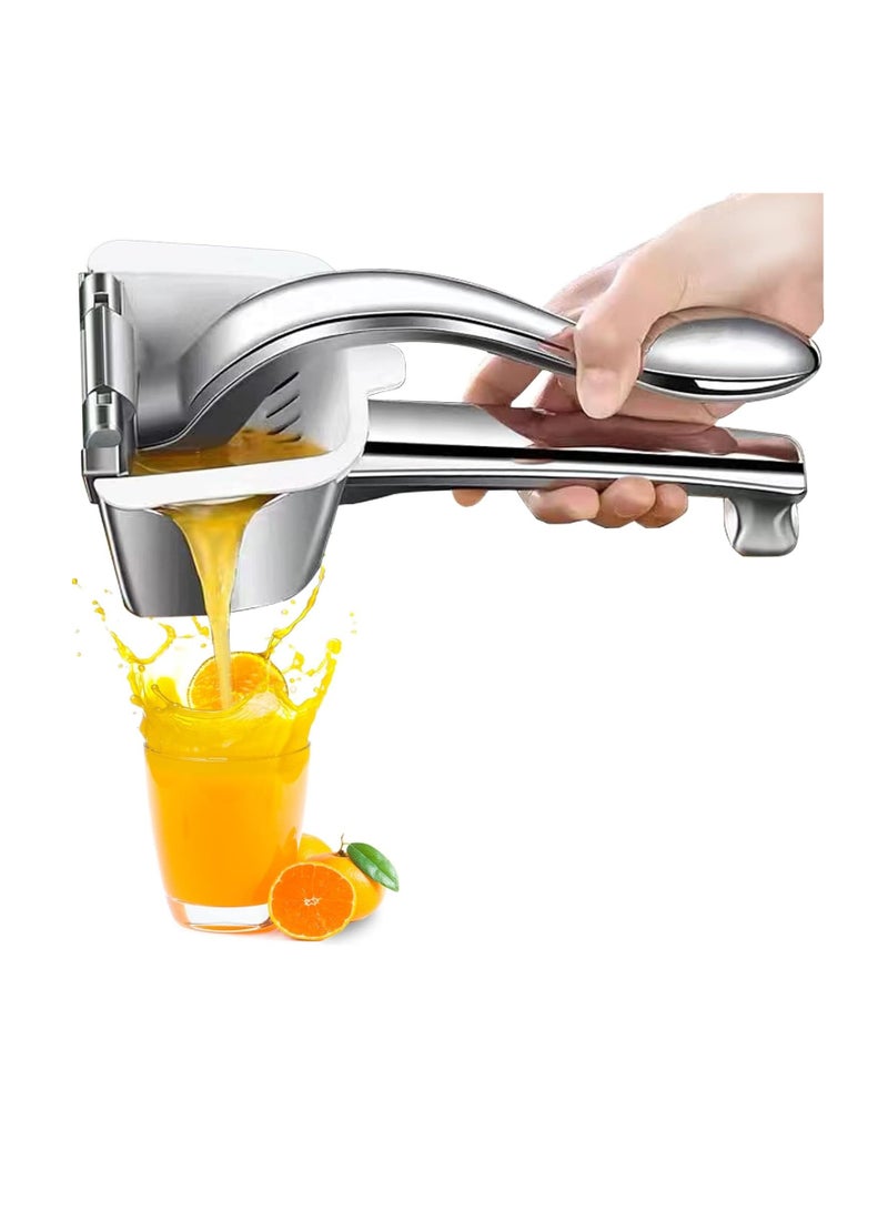 Real Stainless Steel Lemon Squeezer Citrus Juicer Hand Press Heavy Duty Manual Squeeze Juice Extractor Maker Orange Lime Grapefruit Presser