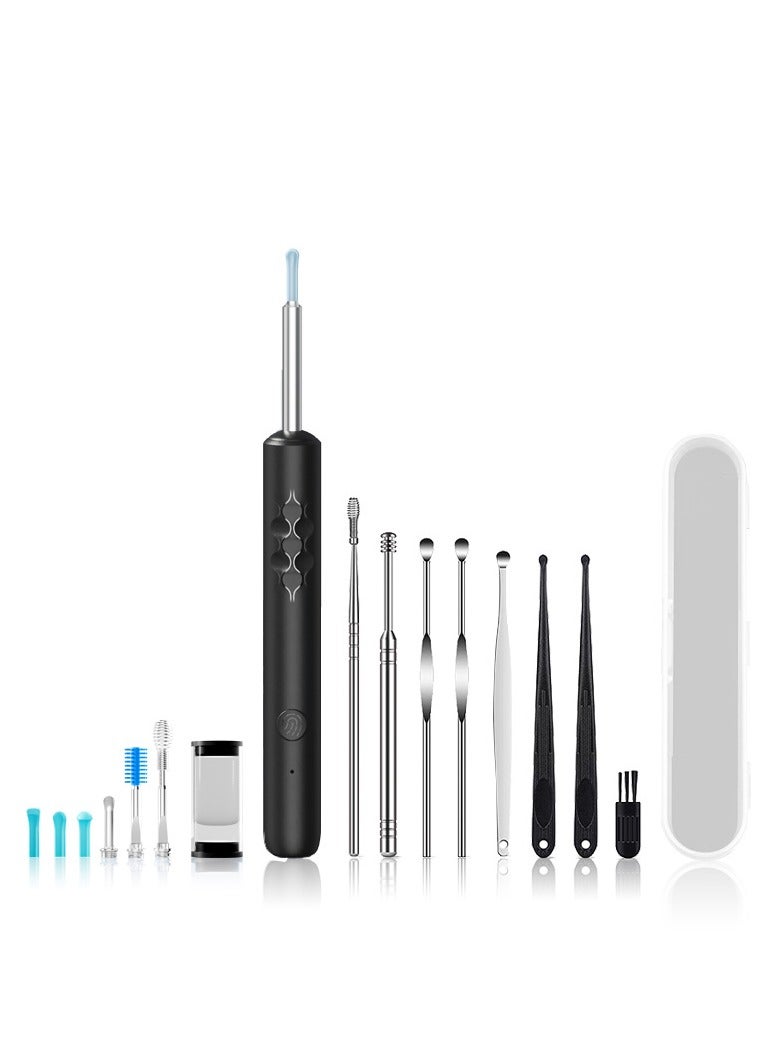 Ear Wax Removal kit  Ear Wax Removal Tool Wax Elimination Tweezers and Wireless Visible Ear Cleaner Ear Wax Cleaning Tools with Camera for iOS, Android Phones