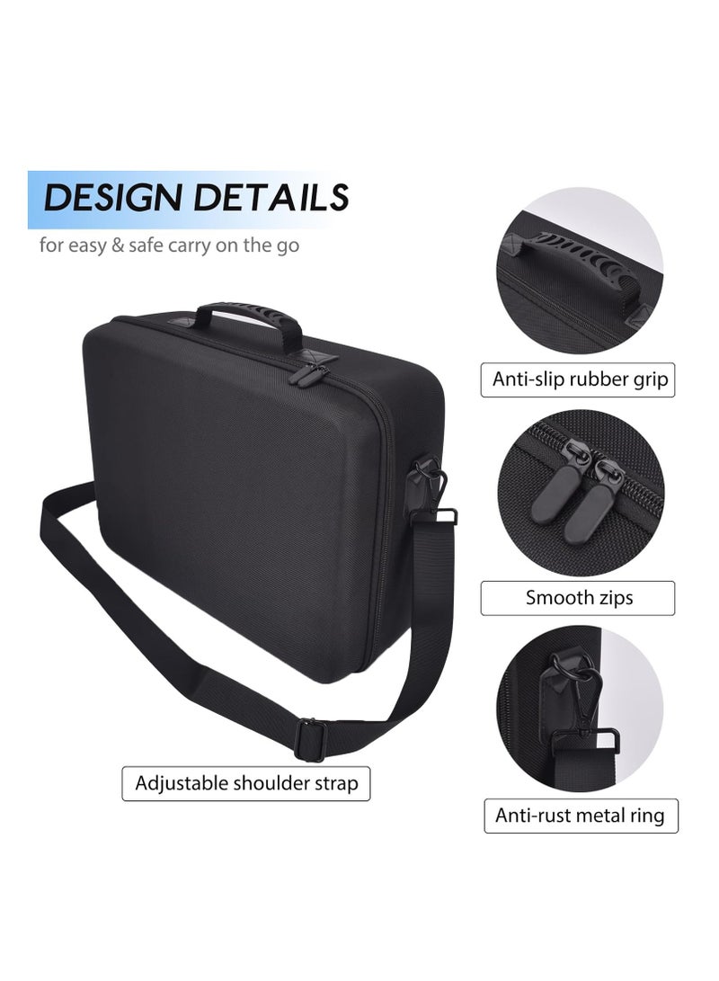 Carrying Case for Playstation 5 Console, Travel Case Compatible with PS5, DualSense Controllers, Base, Games and Accessories