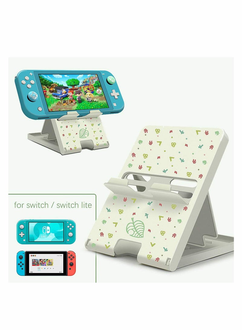 Playstand for Nintendo Switch/Switch Lite, Animal Crossing Angle Adjustable Switch Stand, Portable Foldable Compact Non-Slip Bracket