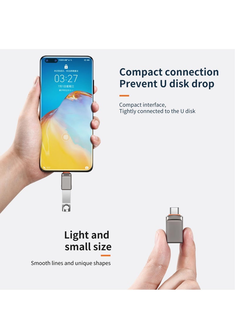 USB C to USB Adapter 2 Pack,Type C Thunderbolt 4 OTG Converter,USB C Male to USB A 3.0 Female Adapter for iPhone 15,MacBook Pro Air,iPad,Galaxy S23,Other Type C or Thunderbolt Devices