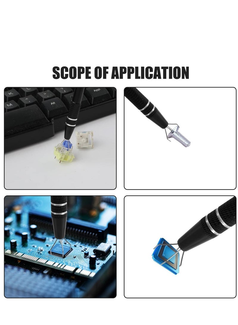 Mechanical Keyboard Switch Puller Set Keycap Remover Kit Keyboard Cleaner Tool Including Keycap Puller Switch Clamp Lube Pen with a Storage Bag