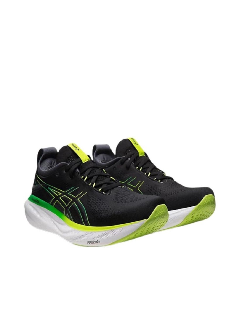 Men Gel-Nimbus 25 Outdoor Running Sneakers Black/Green/Yellow