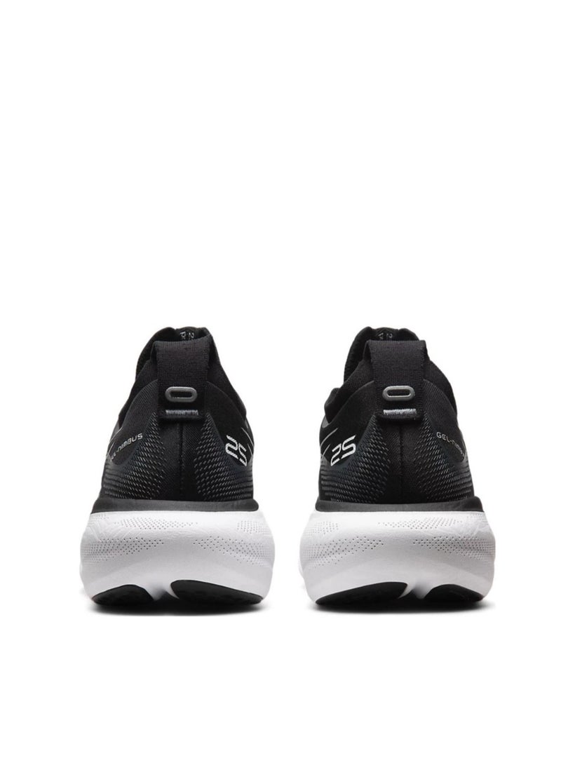 Men and Women Gel-Nimbus 25 Outdoor Running Sneakers Black/White