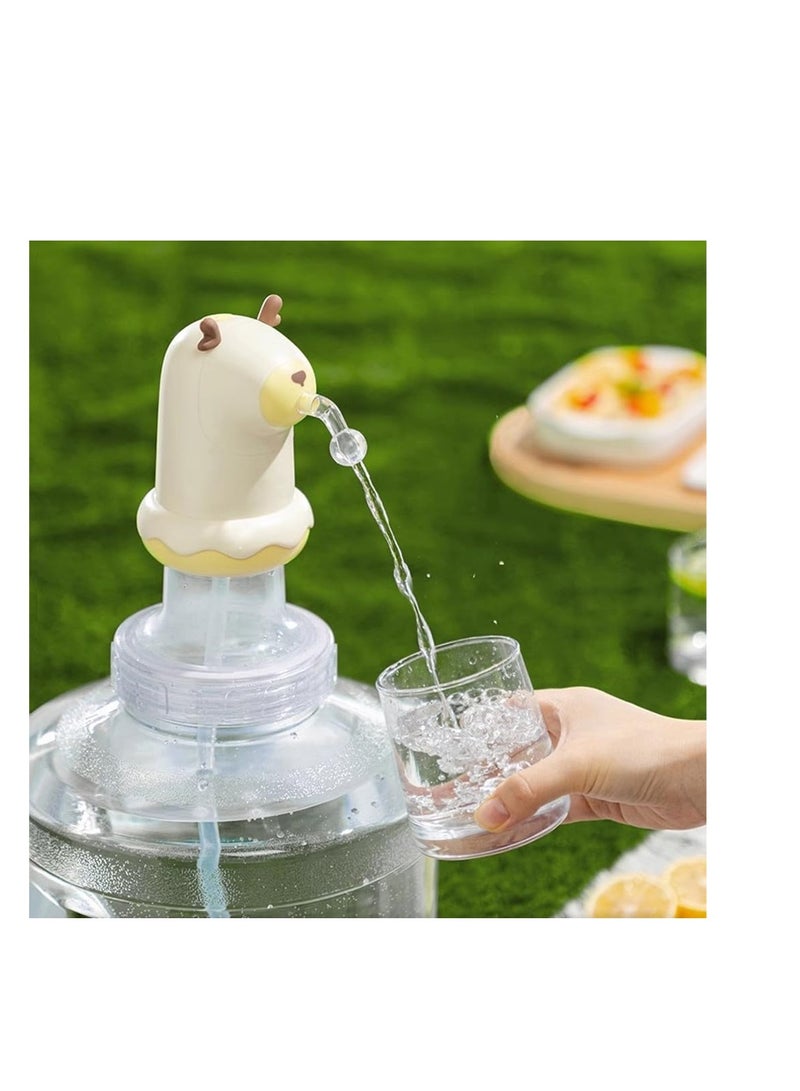 Electric Drinking Portable Water Dispenser, 5 Gallon Water Bottle Pump, Cute Portable Water Bottle Dispenser, Automatic Drinking Water Dispenser Pump, for Camping, Kitchen, Workshop, Garage